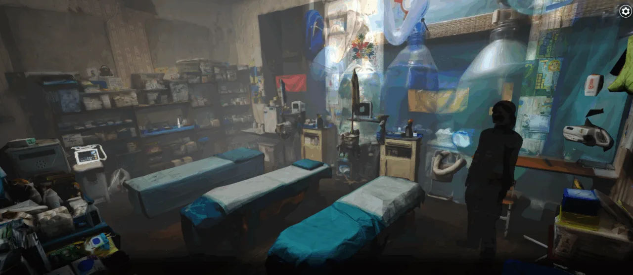 Photogrammetry reconstruction of the clinic in Shadows of the Stabilisation Point
